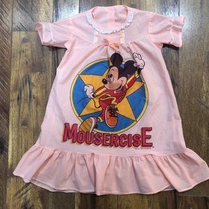 Kid’s 1982 Vintage Disney Mousercise Nightgown